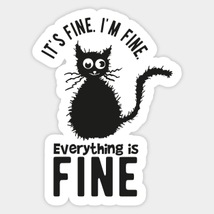 fine funny cat Sticker